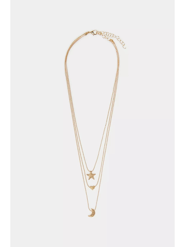 Moodo Златно тройно колие Moodo