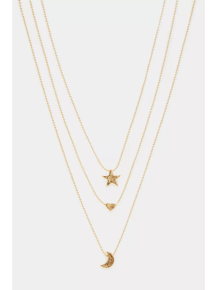 Moodo Златно тройно колие Moodo