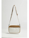 Moodo Бежово-бяла чанта