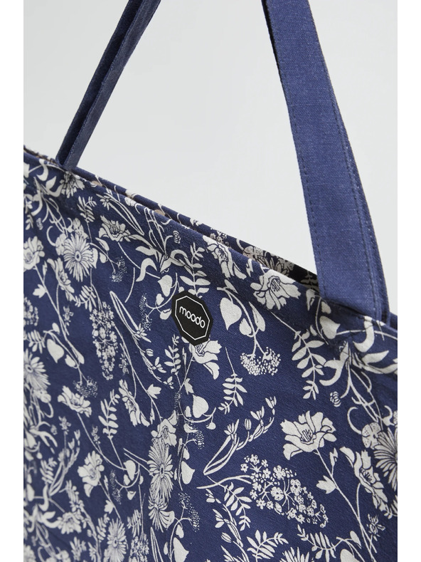 Moodo Синя цветна чанта от памук Moodo
