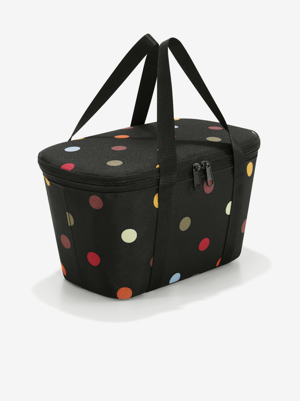 Reisenthel Черна охлаждаща точкована пазарска чанта Reisenthel Coolerbag XS
