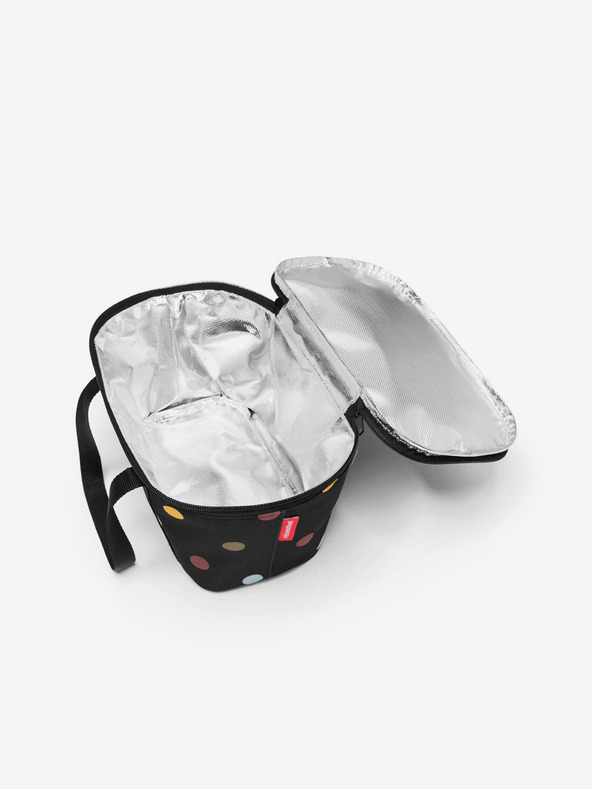 Reisenthel Черна охлаждаща точкована пазарска чанта Reisenthel Coolerbag XS