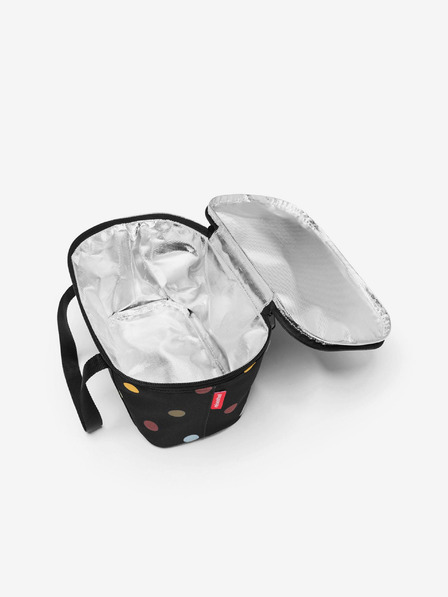 Reisenthel Черна охлаждаща точкована пазарска чанта Reisenthel Coolerbag XS