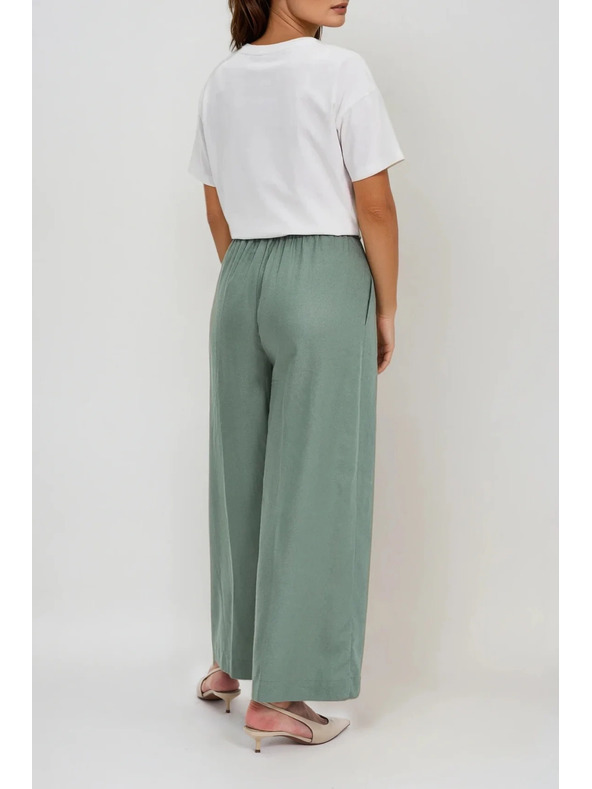 Moodo Дамски панталони Moodo - зелени