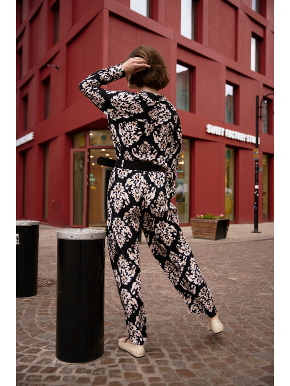 Moodo Дамски панталони Moodo - черни