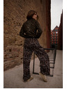 Moodo Дамски леопардови панталони Moodo - кафяви