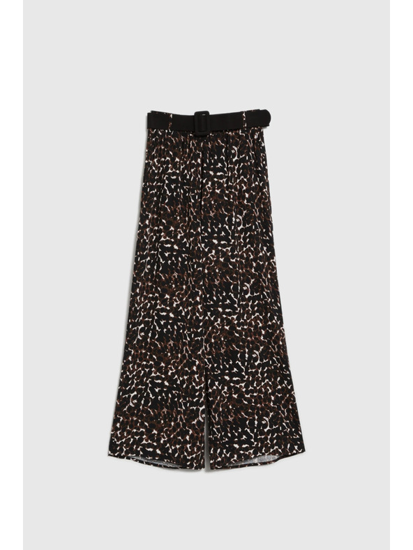 Moodo Дамски леопардови панталони Moodo - кафяви