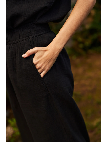 Moodo Дамски панталони Moodo - черни