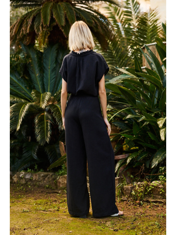 Moodo Дамски панталони Moodo - черни