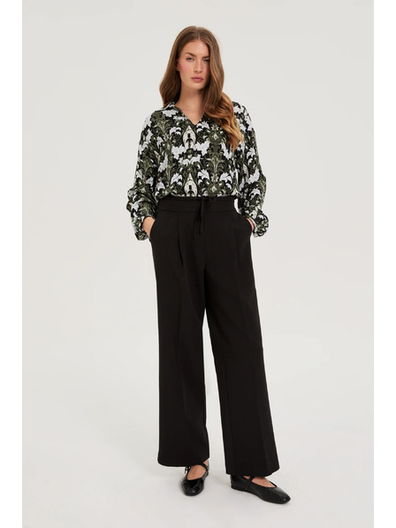 Moodo Черни свободни панталони Moodo