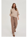 Moodo Светлокафяви свободни панталони Moodo