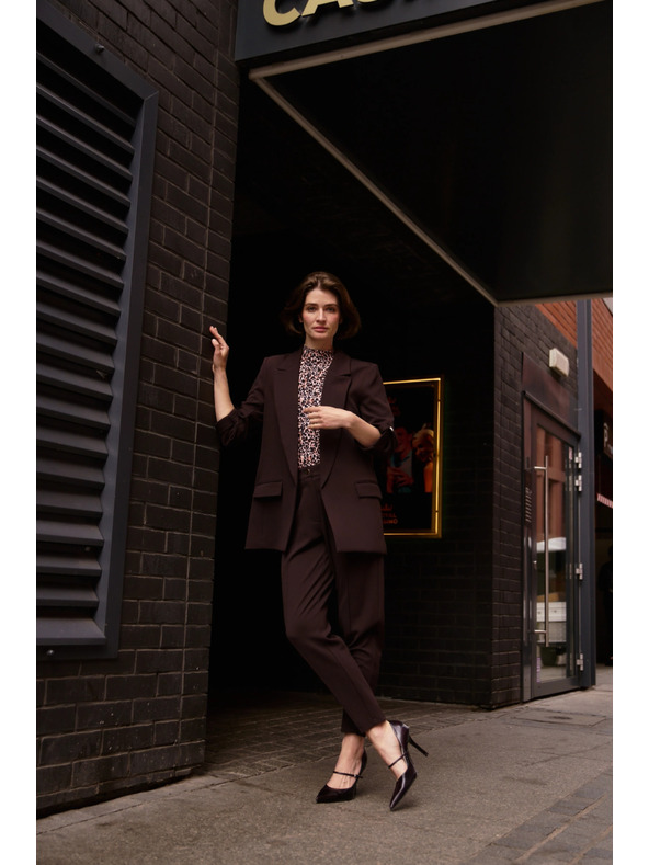 Moodo Кафяви скъсени панталони Moodo