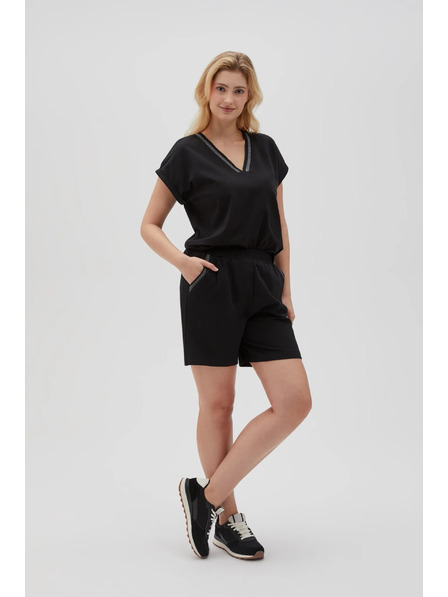 Moodo Дамски къси панталони Moodo - черни