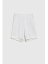 Moodo Дамски къси панталони Moodo - бели