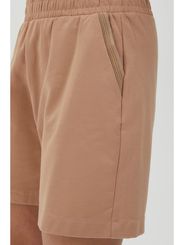 Moodo Дамски къси панталони Moodo - кафяви