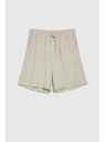 Moodo Дамски къси панталони Moodo - бежови