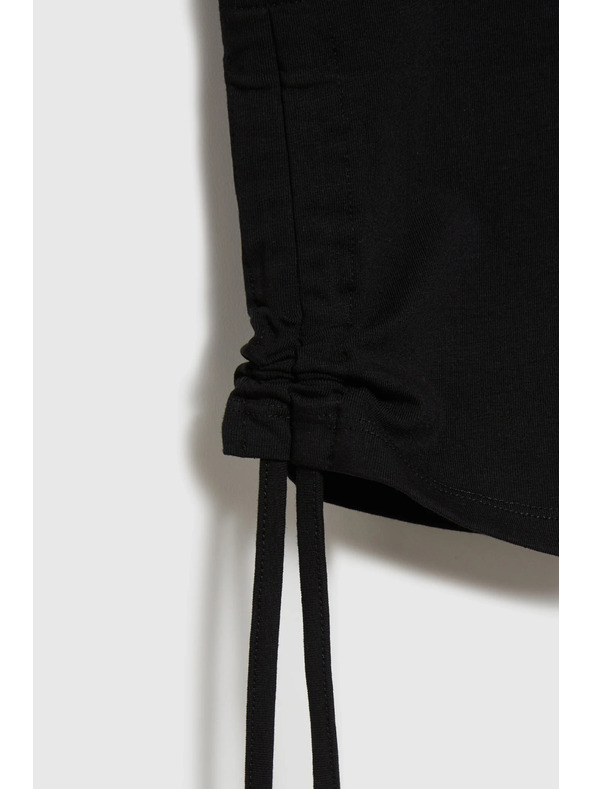 Moodo Черни дамски 3/4 клин с връзки