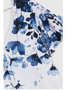 Moodo Бяла блуза със сини цветя