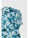 Moodo Синьо-зелена щампована дамска риза