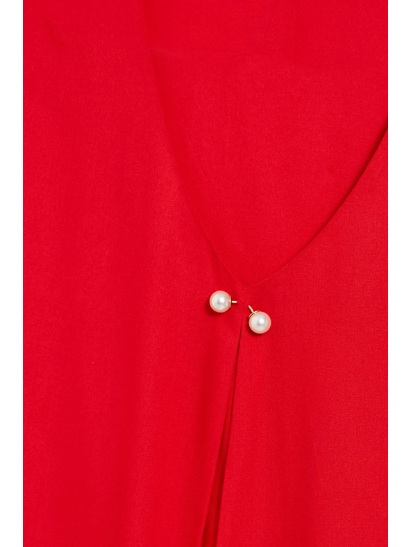 Moodo Червена свободна блуза