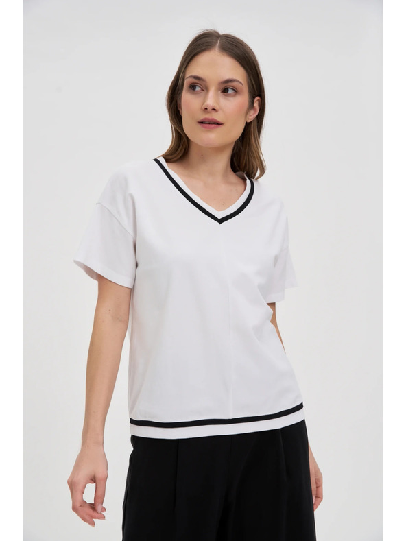 Moodo Дамска тениска Moodo – бяла