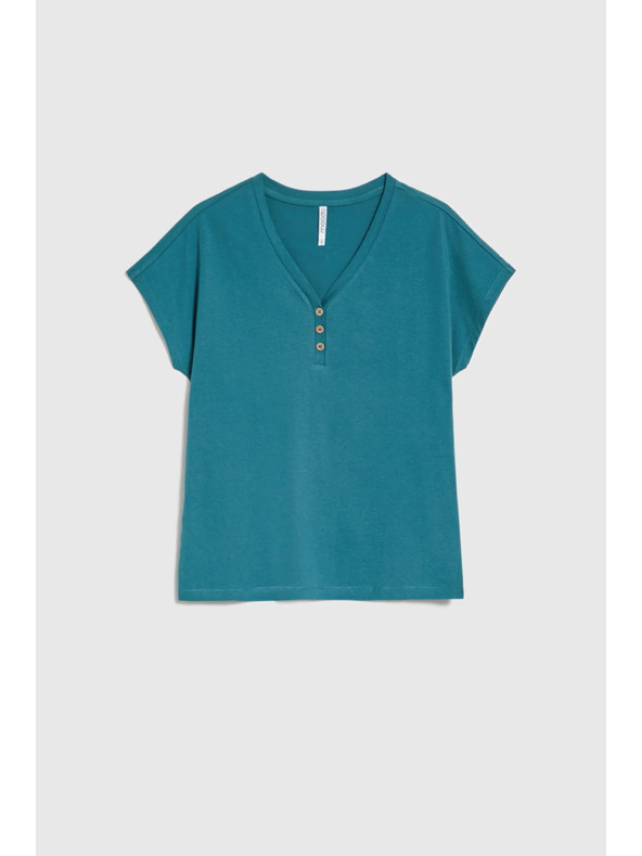 Moodo Дамска блуза с декоративни копчета