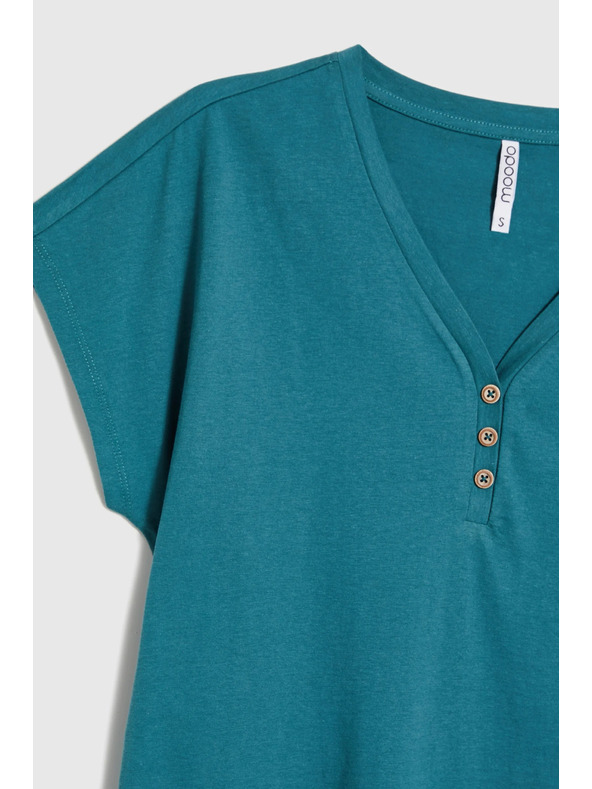 Moodo Дамска блуза с декоративни копчета