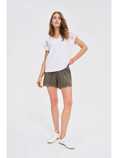 Moodo Бяла свободна блуза