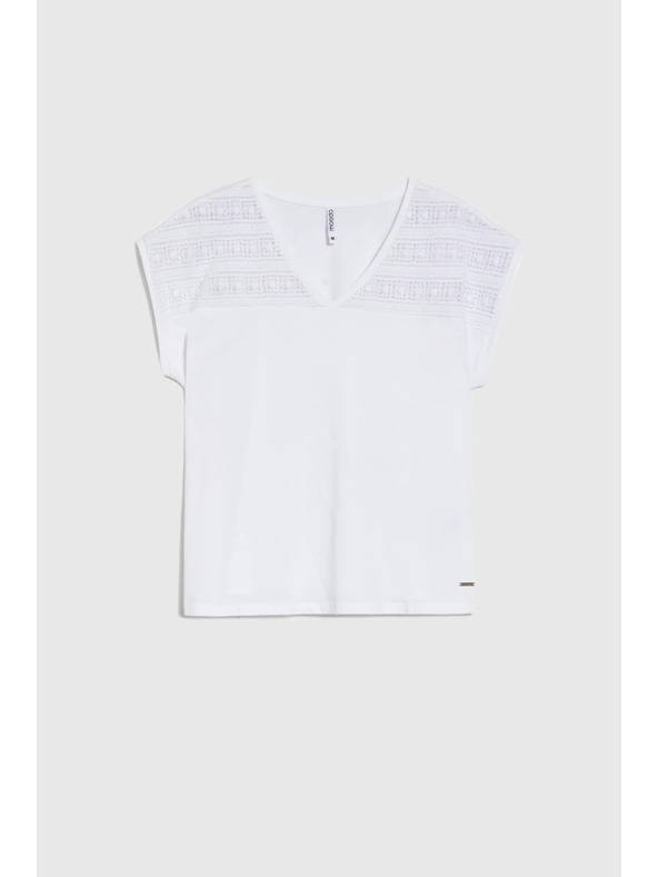 Moodo Бяла свободна блуза