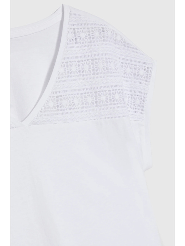 Moodo Бяла свободна блуза