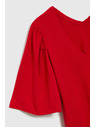 Moodo Червена блуза с широки ръкави