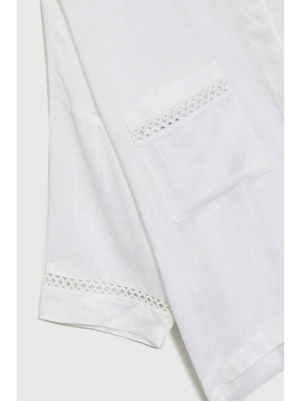 Moodo Дамски топ Moodo - бял