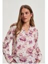Moodo Розова флорална блуза Moodo
