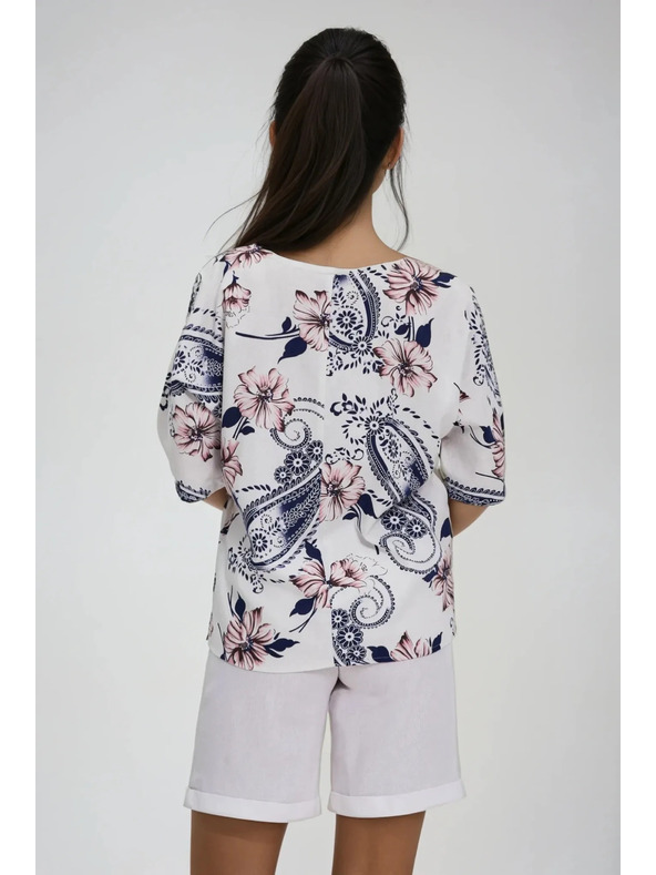 Moodo Дамски топ Moodo - бял