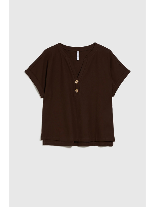 Moodo Кафяв свободен топ