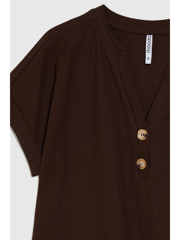 Moodo Кафяв свободен топ