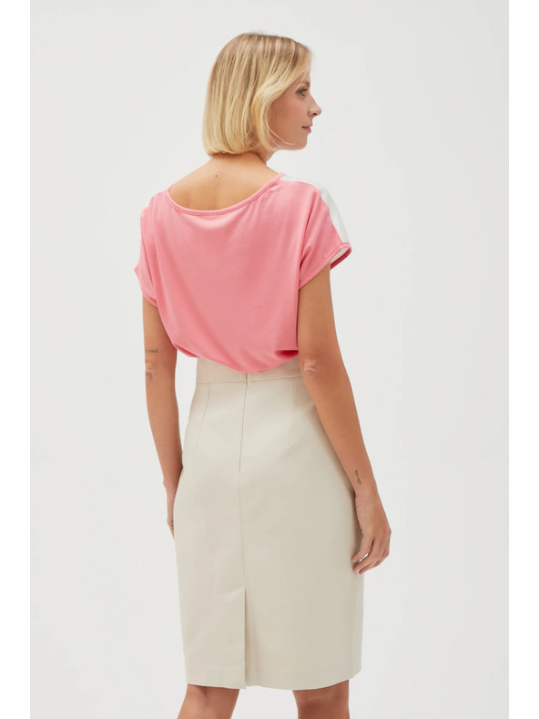 Moodo Дамска бяла блуза с цветя