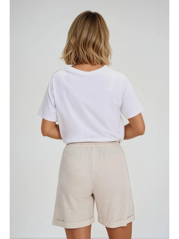 Moodo Бял топ с мадейра кант