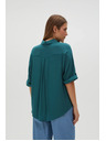 Moodo Зелена риза с променлива дължина на ръкавите
