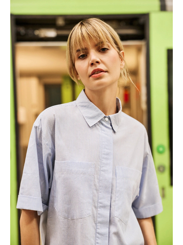 Moodo Дамска светлосиня риза