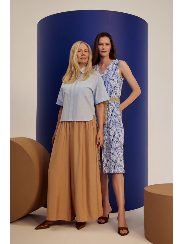 Moodo Дамска светлосиня риза