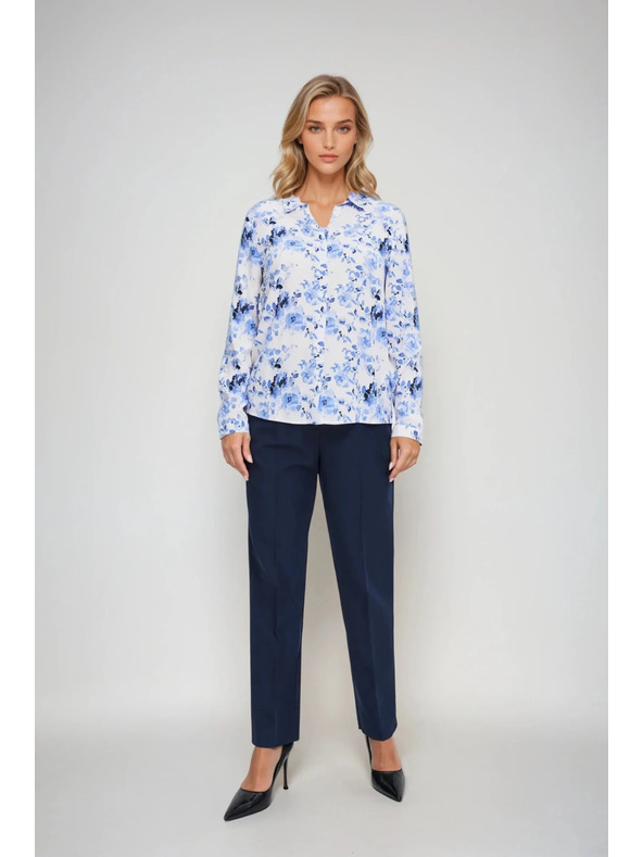 Moodo Светлосиня цветна риза Moodo