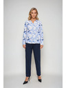 Moodo Светлосиня цветна риза Moodo