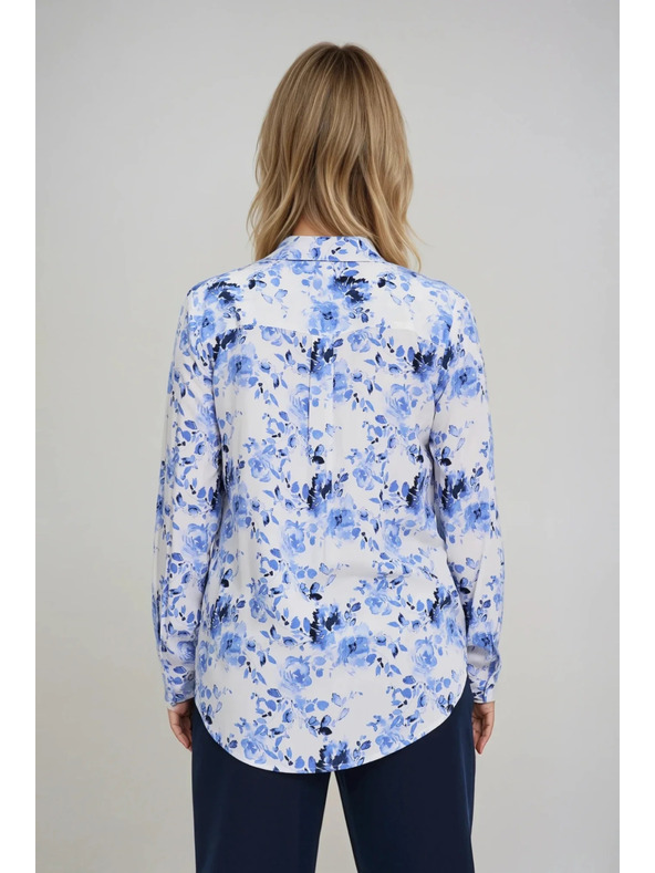 Moodo Светлосиня цветна риза Moodo