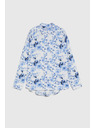 Moodo Светлосиня цветна риза Moodo