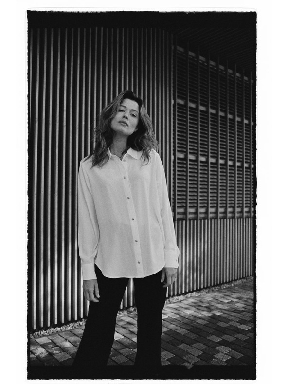 Moodo Бяла дамска блуза Moodo