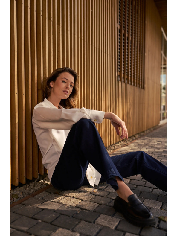 Moodo Бяла дамска блуза Moodo