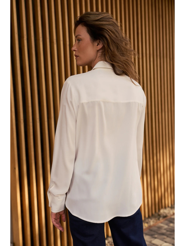 Moodo Бяла дамска блуза Moodo