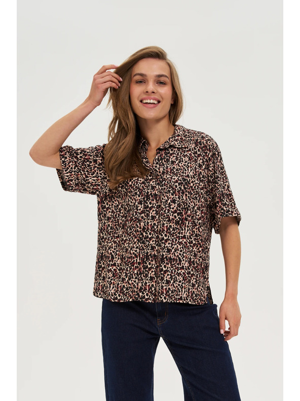 Moodo Дамска леопардова риза Moodo