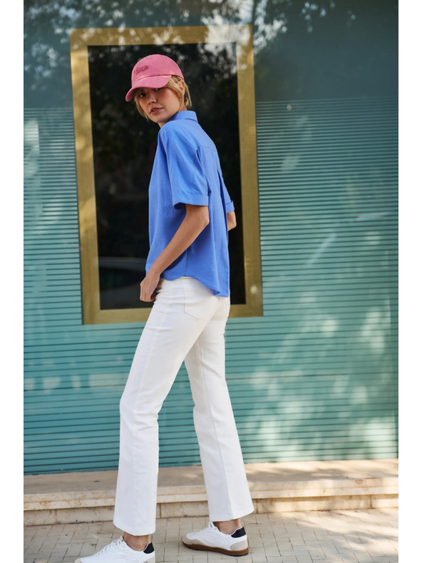 Moodo Дамска синя риза